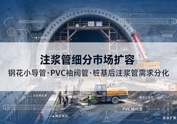 安平注浆管细分市场扩容，隧道钢花小导管、PVC 袖阀管、桩基后注浆管需求分化